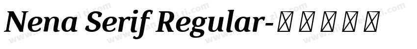 Nena Serif Regular字体转换